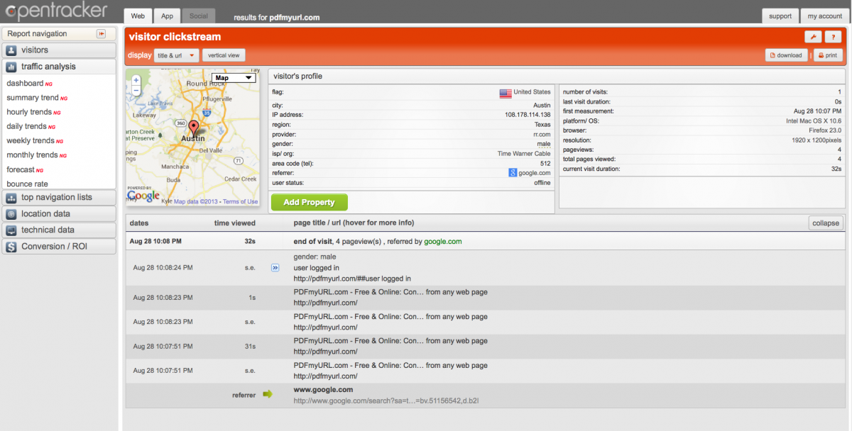 Access Facebook user profile data with FB Login - Opentracker