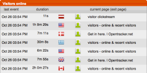 visitors online