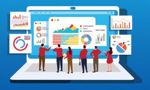 Target audience reading an automized report